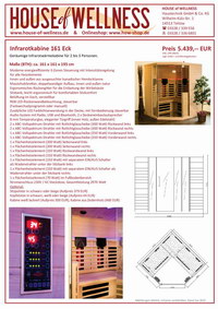 Infrarotkabine 161Eck