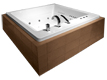 Whirlpoolbadewanne Quadrum